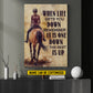 Motivational Personalized Horse Girl Canvas Painting, When Life Gets You Down Wall Art Decor, Poster Gift For Horse Girl