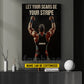 Personalized Wrestling Man Canvas Painting, Let Your Scars Be Your Stripe Wall Art Decor, Poster Gift For Wrestling Lovers