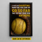 Motivational Personalized Softball Canvas Painting, If People Are Doubting Inspirational Quote Wall Art Decor, Poster Gift For Softball Lovers