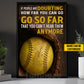 Motivational Personalized Softball Canvas Painting, If People Are Doubting Inspirational Quote Wall Art Decor, Poster Gift For Softball Lovers