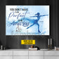Personalized Ice Skating Woman Canvas Painting, You Don't Have To Be Perfect Sport Wall Art Decor, Poster Gift For Ice Skating Lovers