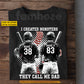 Personalized Baseball Dad & Two Son T-shirt, I Created Monsters They Call Me Dad Sport Tees Father's Day Gift For Baseball Lover