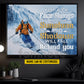 Personalized Skiing Man Canvas Painting, Keep Your Face Always Toward The Sunshine Sport Wall Art Decor, Poster Gift For Skiing Lovers