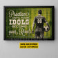 Personalized Soccer Man Canvas Painting, Practice Until Your Idols Inspirational Quote Wall Art Decor, Poster Gift For Soccer Lovers