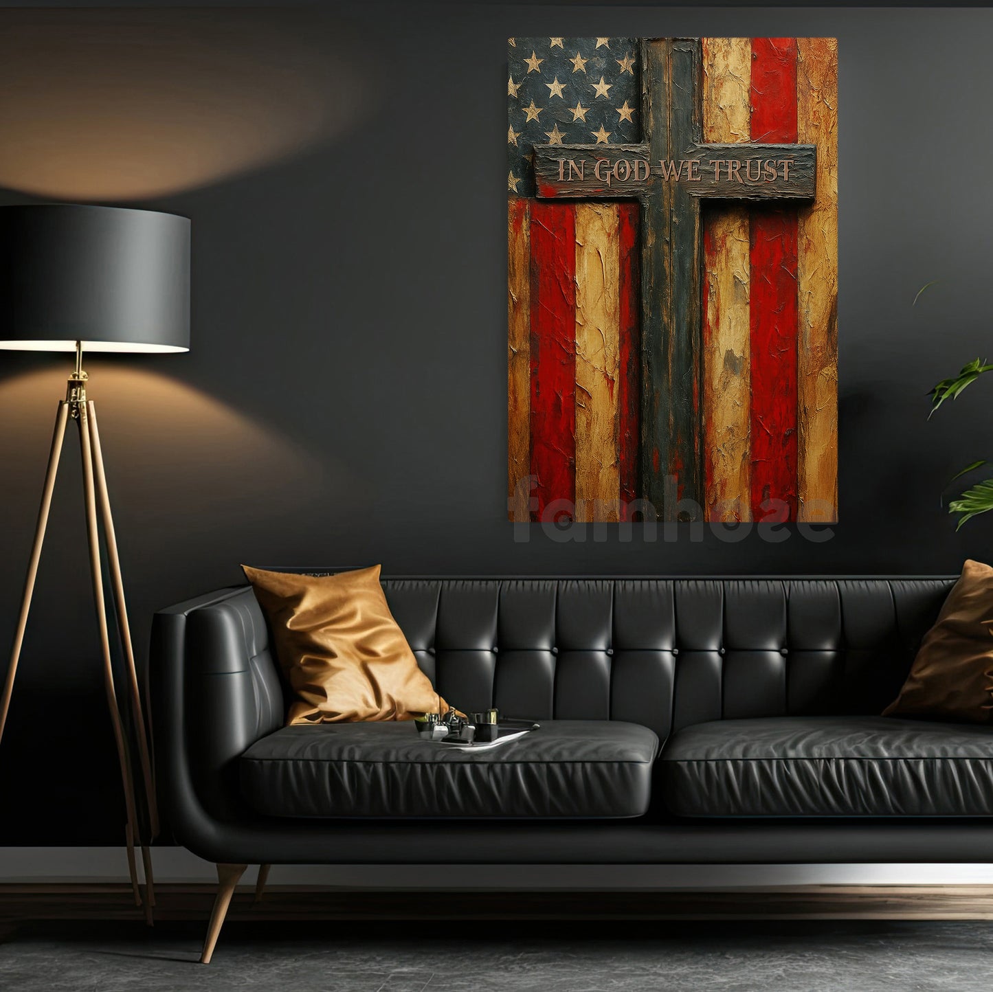 God Canvas Painting, In God We Trust Wall Art Decor, Poster Gift For Christian Lovers