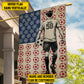 Personalized July 4th Soccer Man American Garden Flag & House Flag, Independence Day Patriotic Soccer USA Yard Flag Gift For Soccer Lovers
