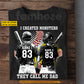 Personalized Baseball Son & Softball Daughter T-shirt, I Created Monsters They Call Me Dad Sport Tees Father's Day Gift For Baseball Lover, Softball Lover