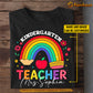 Personalized Teacher T-shirt, Teacher Rainbow Pencil Tees Gift For Teacher Lovers