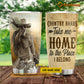 Personalized Cowgirl Tumbler, Country Roads Take Me Home To The Place I Belongs Stainless Steel Tumbler, Tumbler Gifts For Horse Lovers