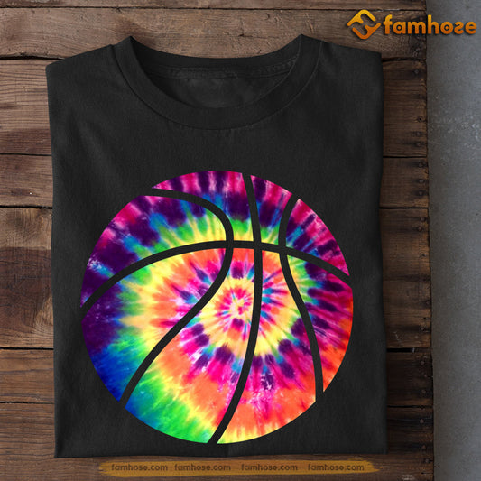 Basketball T-shirt, Colored Basketball, Gift For Basketball Lovers, Basketball Tees