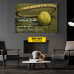 Personalized Tennis Canvas Painting, A Champion Is Defined Not By Their Wins Inspirational Quote Wall Art Decor, Poster Gift For Tennis Lovers