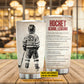 Personalized School Hockey Kid Tumbler, Hockey School Lessons Stainless Steel Tumbler Gift For Hockey Lovers