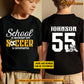 Personalized School Soccer Kid Two-sided T-shirt, Soccer Is Important Sport Tees Gift For Soccer Lovers