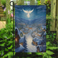 Angel's Embrace Midnight Miracle, Angel Garden Flag - House Flag, Christmas Flag Gift For Angel Lovers