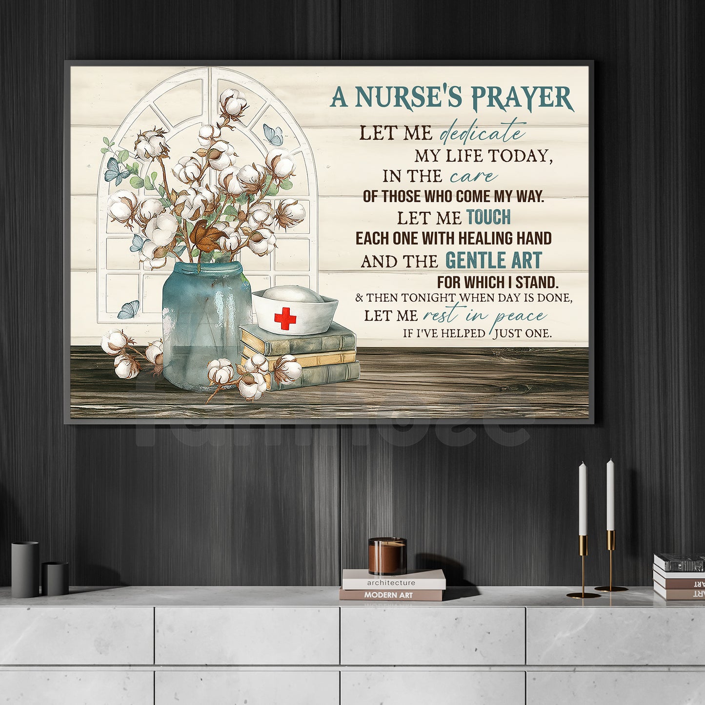 Personalized Nurse Canvas Painting, A Nurse's Prayer Wall Art Decor, Poster Gift For Nurse Lovers
