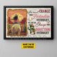 Personalized Cowgirl Riding Canvas Painting, You Cannot Change Your Destination Wall Art Decor, Poster Gift For Cowgirl