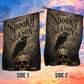 Halloween Gothic Skull Garden & House Flag, Spooky Season Raven Yard Flag Gift For Raven Lover
