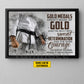 Personalized Jiu Jitsu Man Canvas Painting, Gold Medals Aren't Made Of Gold Wall Art Decor, Poster Gift For Jiu Jitsu Lovers
