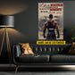 Motivational Personalized Wrestling Man Canvas Painting, Life Is Not Measured Sport Wall Art Decor, Poster Gift For Wrestling Lovers