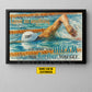 Personalized Swimming Canvas Painting, You Can't Put A Limit On Anything Wall Art Decor, Poster Gift For Swimming Lovers