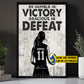 Motivational Personalized Volleyball Woman Canvas Painting, Be Humble In Victory Sport Wall Art Decor, Poster Gift For Volleyball Lovers