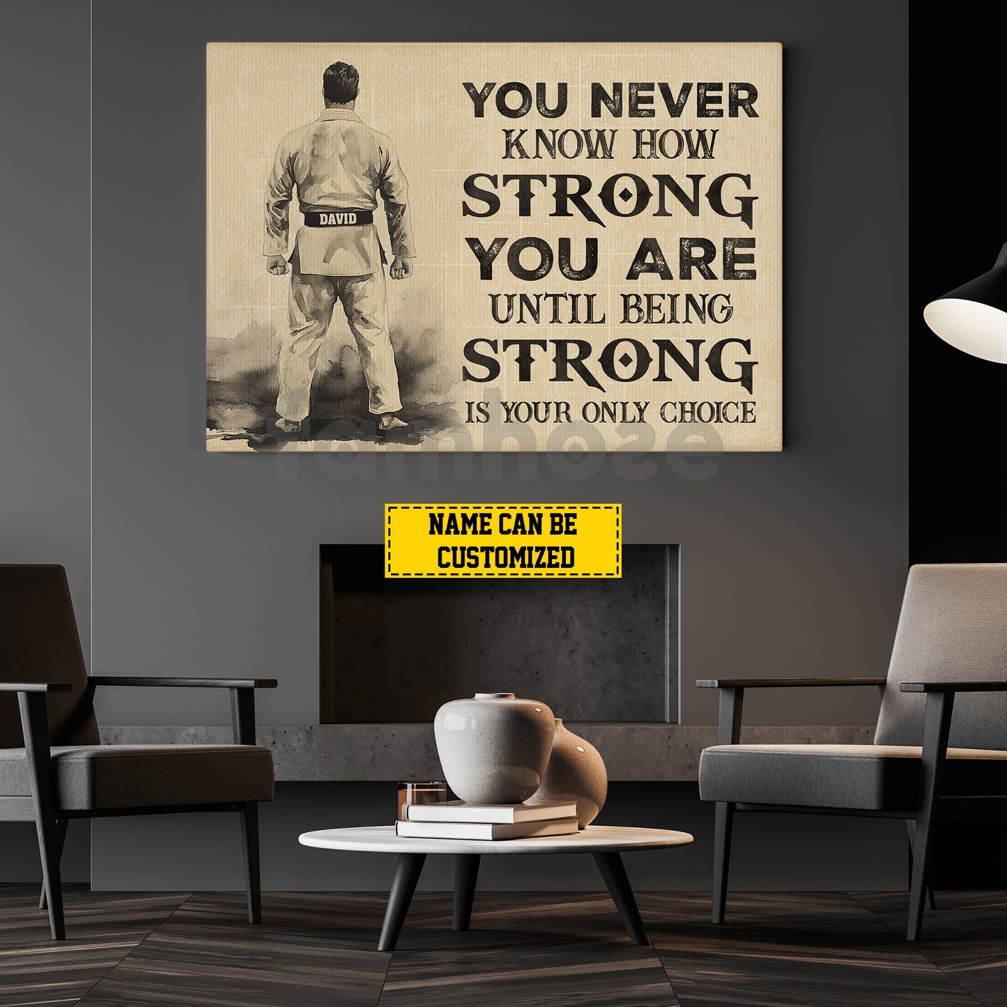 Personalized Jiu Jitsu Man Canvas Painting, You Never Know How Strong You Are Wall Art Decor, Poster Gift For Jiu Jitsu Lovers
