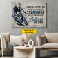 Personalized Cycling Man Canvas Painting, Life's Battles Aren't Won By The Strongest Wall Art Decor, Poster Gift For Cycling Lovers