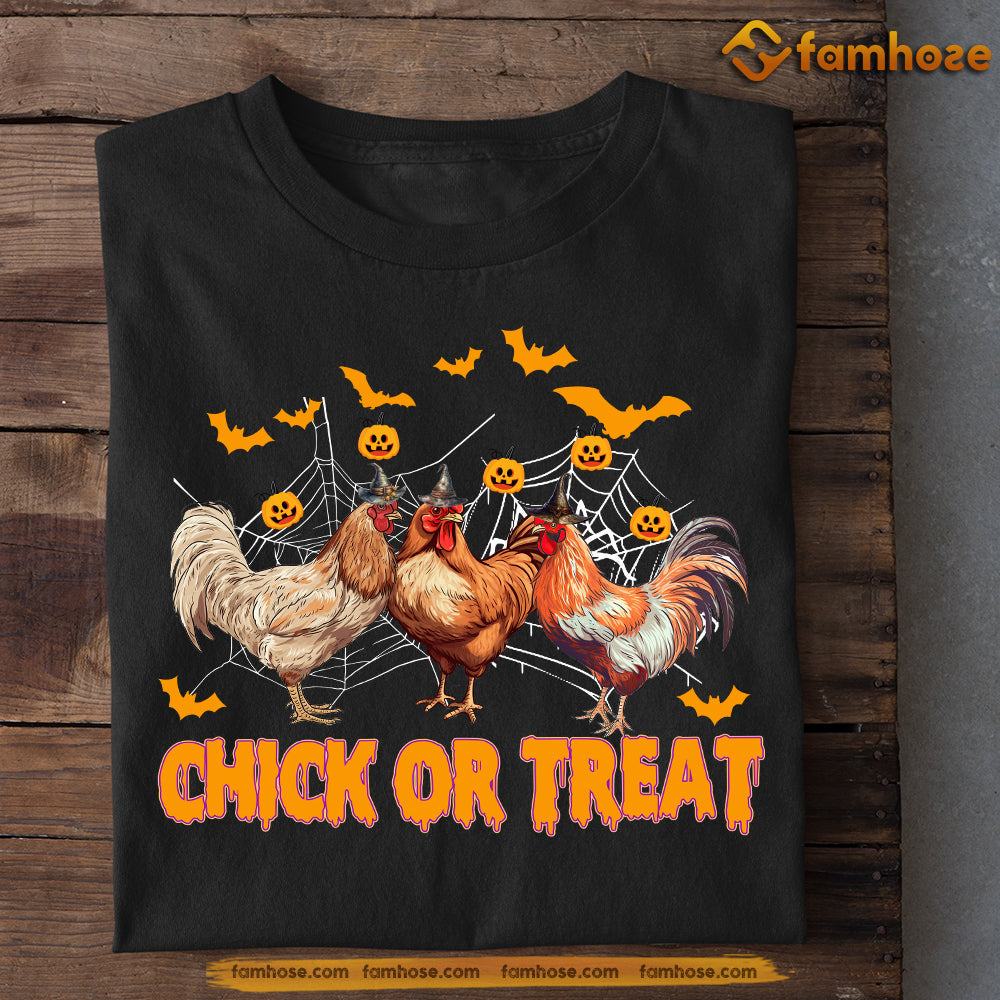 Funny Halloween Chicken T-shirt, Chick Or Treat, Gift For Chicken Lovers, Chicken Tees, Farmers Tees