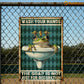 Funny SInk Metal Sign, Wash Your Hand Toilet Sign, WC Decor Gift For Restroom Lovers