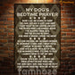 Dog Metal Sign, My Dog's Bedtime Prayer Pet Sign, House Decor Gift For Dog Lovers