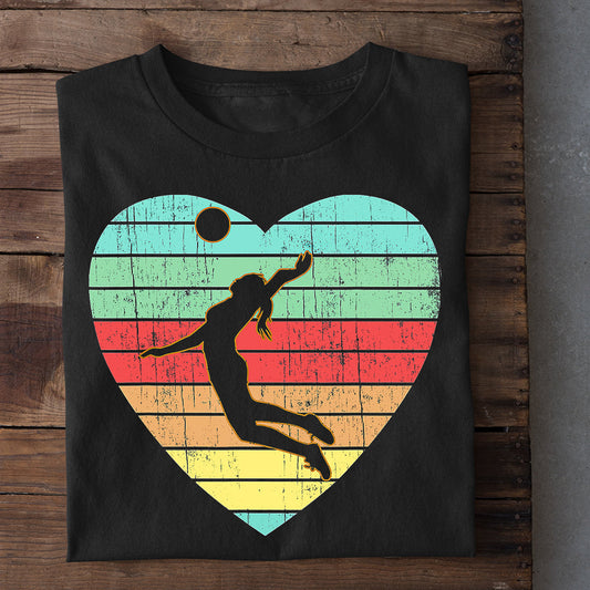 Vintage Volleyball T-shirt, Love My Shirt, Gift For Volleyball Lovers, Volleyball Players