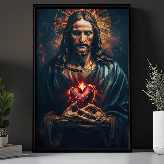 Divine Mercy in Radiance, Jesus Canvas Painting, God Wall Art Decor, Poster Gift For Christian Lovers