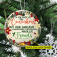 A Job Made Us Coworkers, Personalized Coworker Circle Ceramic Ornament Christmas Gift For Your Colleagues