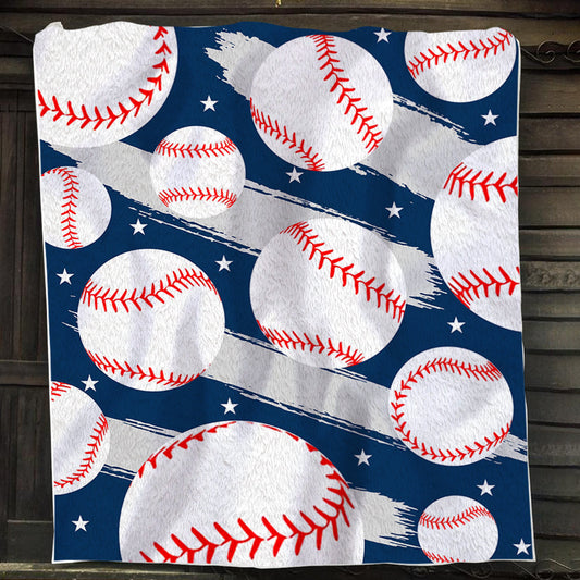 Baseball Blanket, My Favorite Ball Fleece Blanket - Sherpa Blanket Gift For Baseball Lovers, Baseball Players