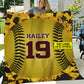 Personalized Softball Blanket, This Blanket Is My Dream Fleece Blanket - Sherpa Blanket Gift For Softball Lovers, Softball Players, Softball Girls