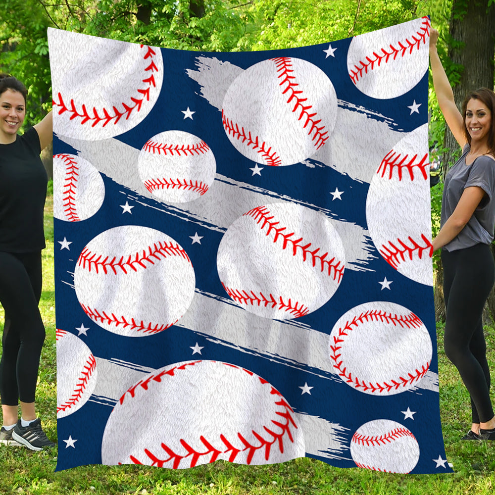 Baseball fleece blanket sale