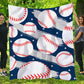 Baseball Blanket, My Favorite Ball Fleece Blanket - Sherpa Blanket Gift For Baseball Lovers, Baseball Players