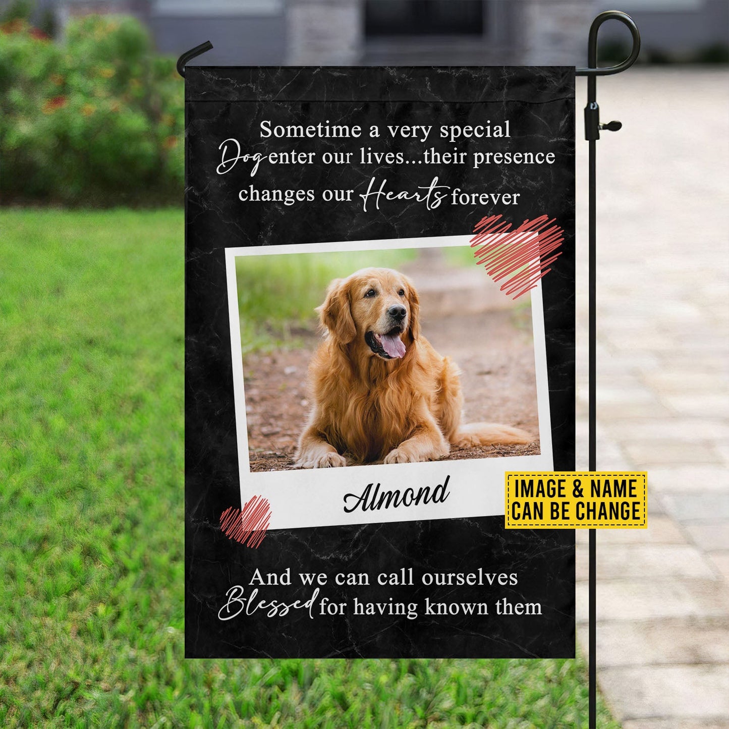 Personalized Dog Flag, Sometime A Very Special Dog Enter Our Lives, Gift For Dog Lovers, Dog Owners