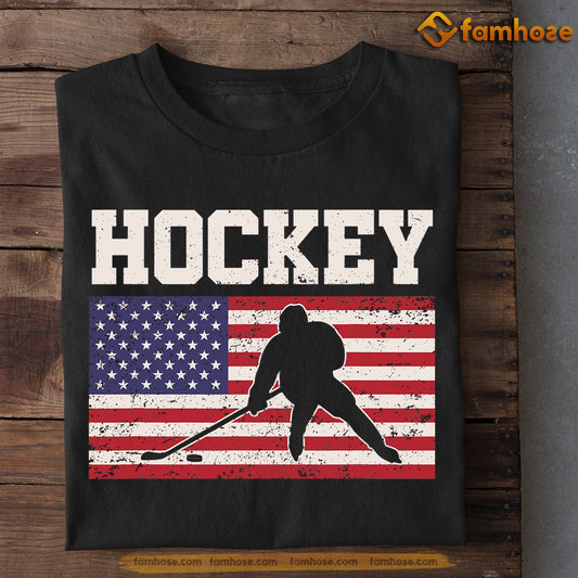 July 4th Hockey T-shirt, Hockey With Me, Independence Day Gift For Hockey Lovers, Hockey Tees