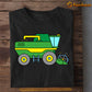 Cool Tractor Kids T-shirt, Green Tractor, Back To School Gift For Tractor Kids Boys And Girls