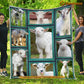 Goat Blanket, Cute Little Goat Smile Open Goat Fleece Blanket - Sherpa Blanket Gift For Goat Lover