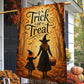 Halloween Witch Mom And Daughter Garden & House Flag, Trick Or Treat Yard Flag Spooky Season Gift For Witch Lover
