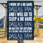 Personalized Football Club Metal Sign, I Woke Up A Die Hard Sport Sign, Field Decor Gift For Football Lovers