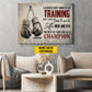 Motivational Personalized Boxing Canvas Painting, I Hated Every Minute Of Training Sport Wall Art Decor, Poster Gift For Boxing Lovers