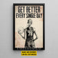 Motivational Personalized Volleyball Girl Canvas Painting, Be Better Every Single Day Sport Wall Art Decor, Poster Gift For Volleyball Lovers