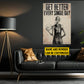 Motivational Personalized Volleyball Girl Canvas Painting, Be Better Every Single Day Sport Wall Art Decor, Poster Gift For Volleyball Lovers