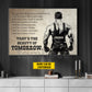 Motivational Personalized Wrestling Man Canvas Painting, That's The Beauty Of Tomorrow Sport Wall Art Decor, Poster Gift For Wrestler