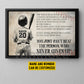 Motivational Personalized Baseball Boy Canvas Painting, The Person Who Never Gives Up Sport Wall Art Decor, Poster Gift For Baseball Lovers