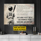 Motivational Personalized Baseball Boy Canvas Painting, The Person Who Never Gives Up Sport Wall Art Decor, Poster Gift For Baseball Lovers