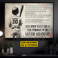 Motivational Personalized Baseball Boy Canvas Painting, The Person Who Never Gives Up Sport Wall Art Decor, Poster Gift For Baseball Lovers
